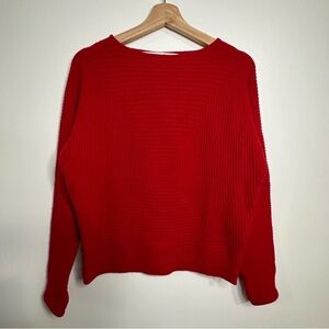 Uniqlo X Lemaire red wool and cashmere sweater